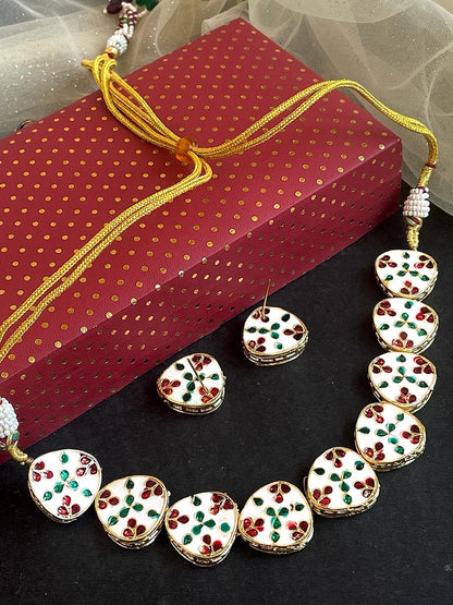 Kundan Choker with Earring Set