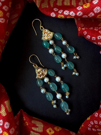 Kundan with Stone Beaded Earring
