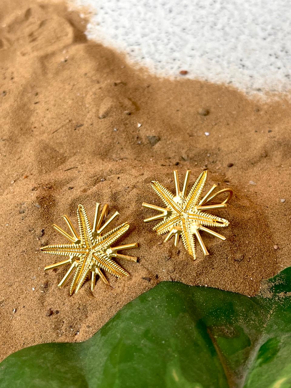 Beach Star Gold Stud Earring
