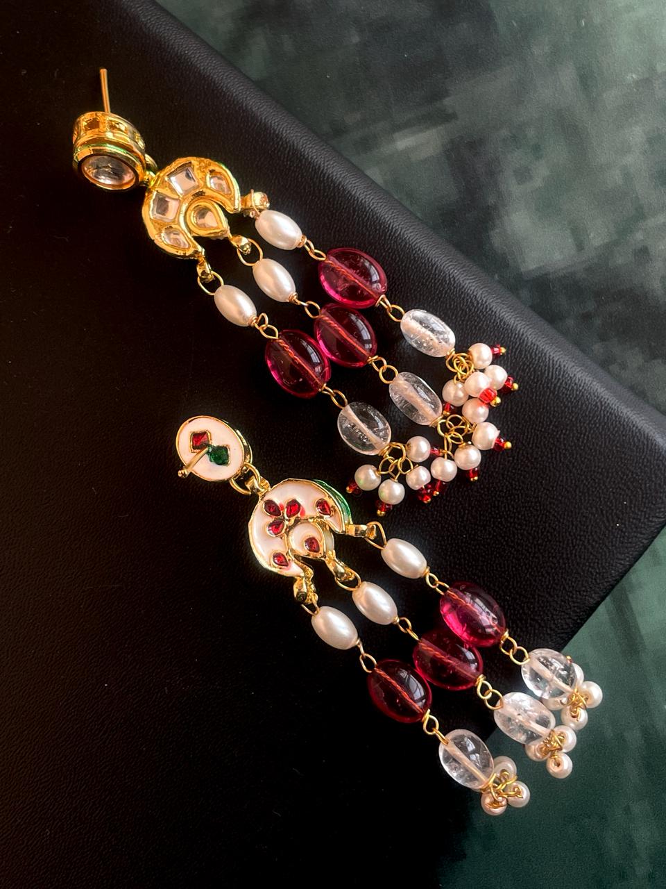 Semi Precious Stones Earring