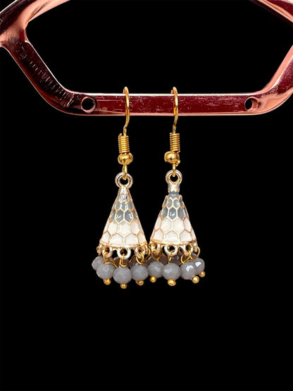 Meenakari Conical small Earring (Set of 2 pairs)