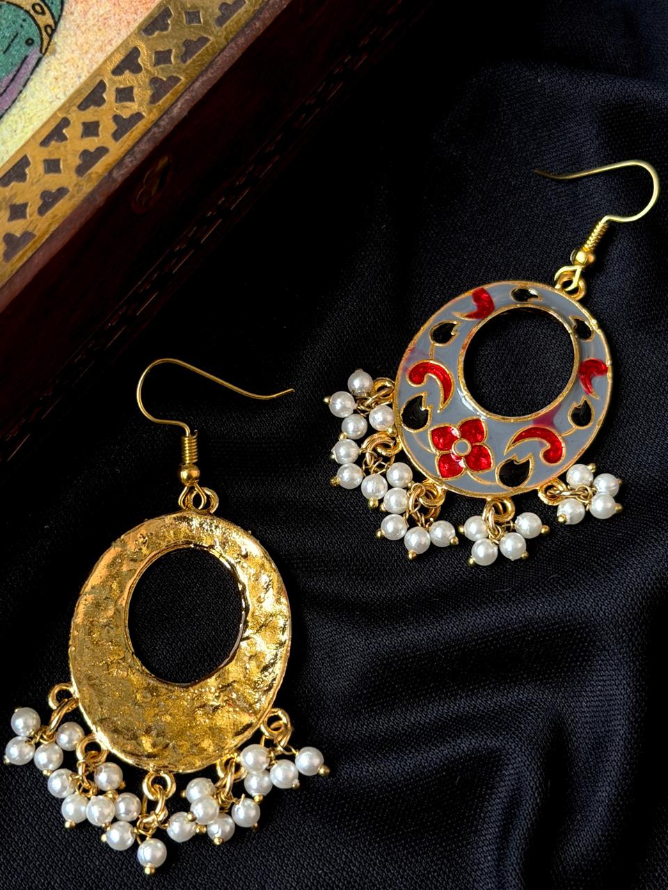 Meenakari Chandbali Earring