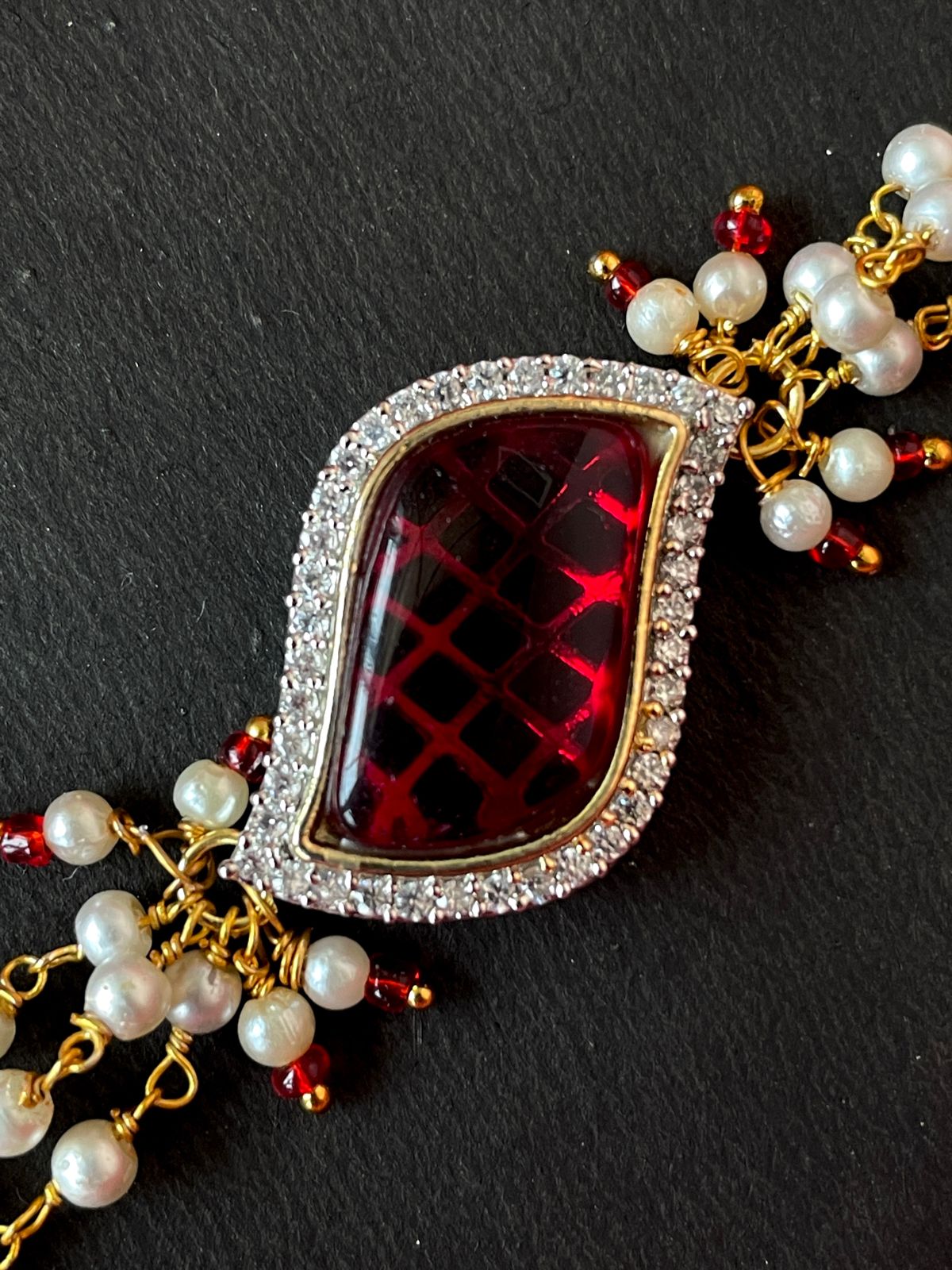 AD with Monalisa Stone Beaded Bracelet