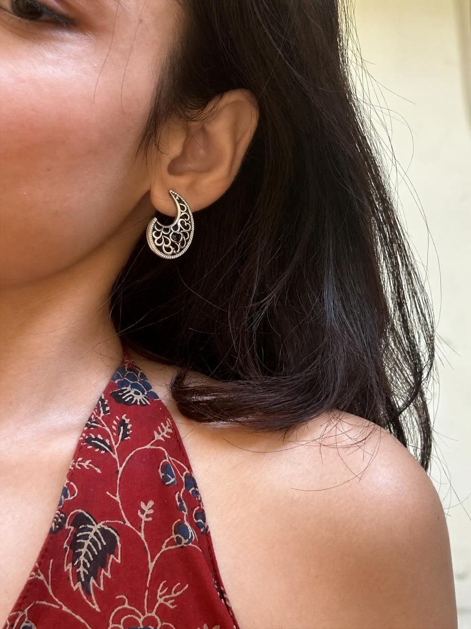 Silver Replica Geometrical Earring