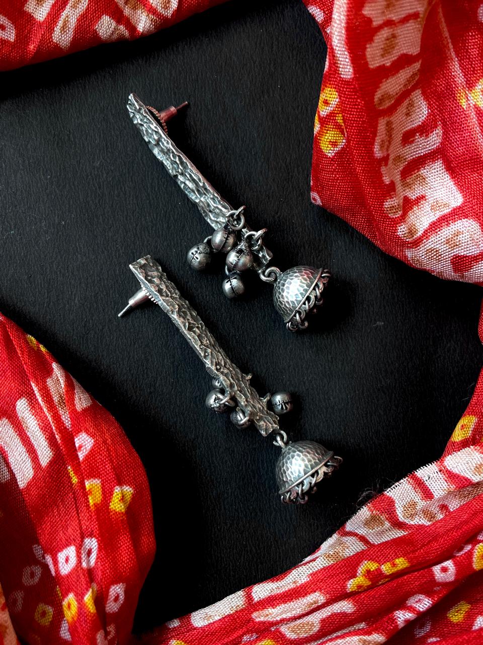 Oxidized Antique look Earring