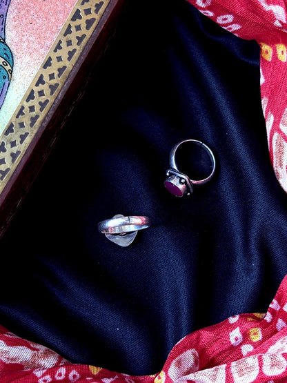 Monalisa Stone Silver Replica Toe Ring