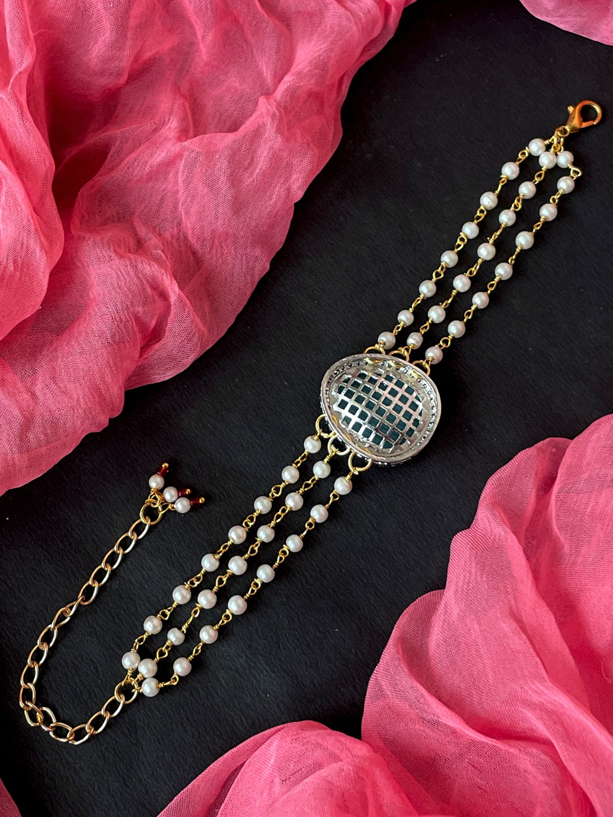 AD with Monalisa Stone Beaded Bracelet