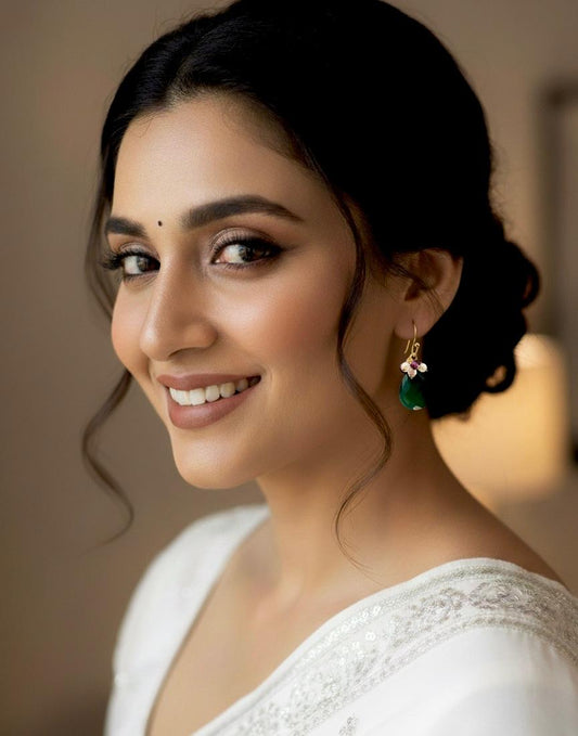 Onex Stone Gold Plated 92.5 Silver Earring