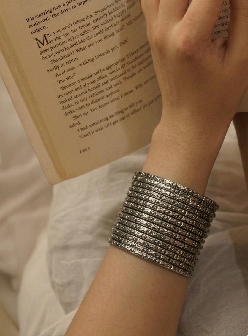 Designer Oxidized Bangles (Set of 20 Bangles)