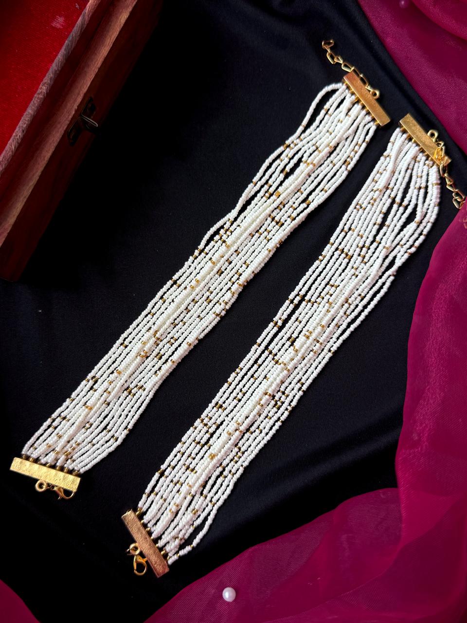 Multi Layered Cheer Anklet set