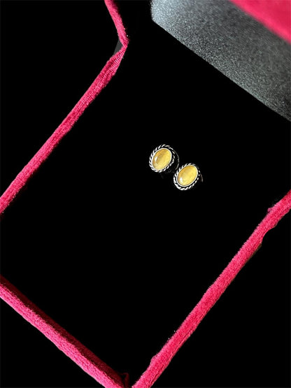 Monalisa Stone Stud Earring (Pair of 2 sets)