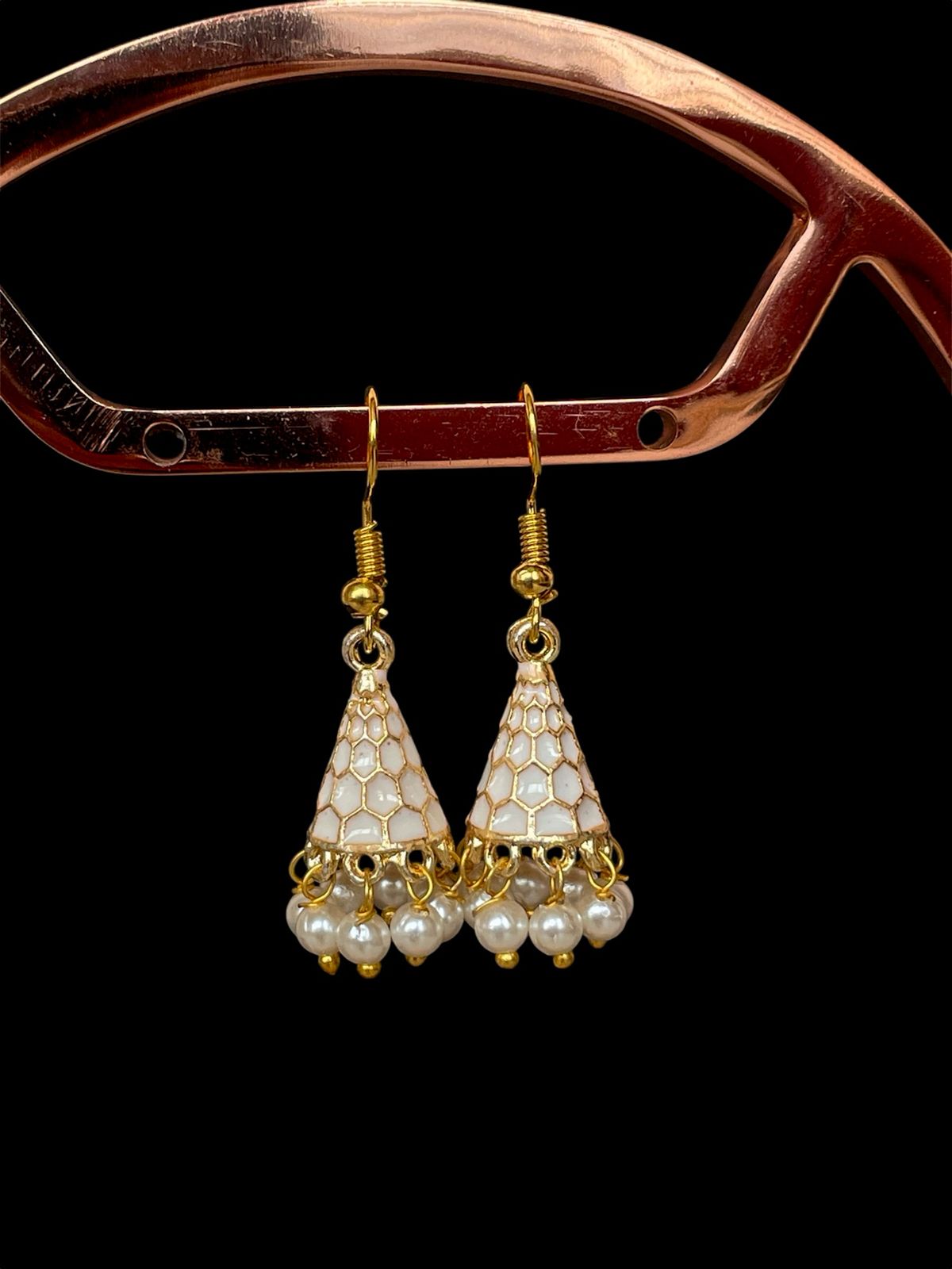 Meenakari Conical small Earring (Set of 2 pairs)