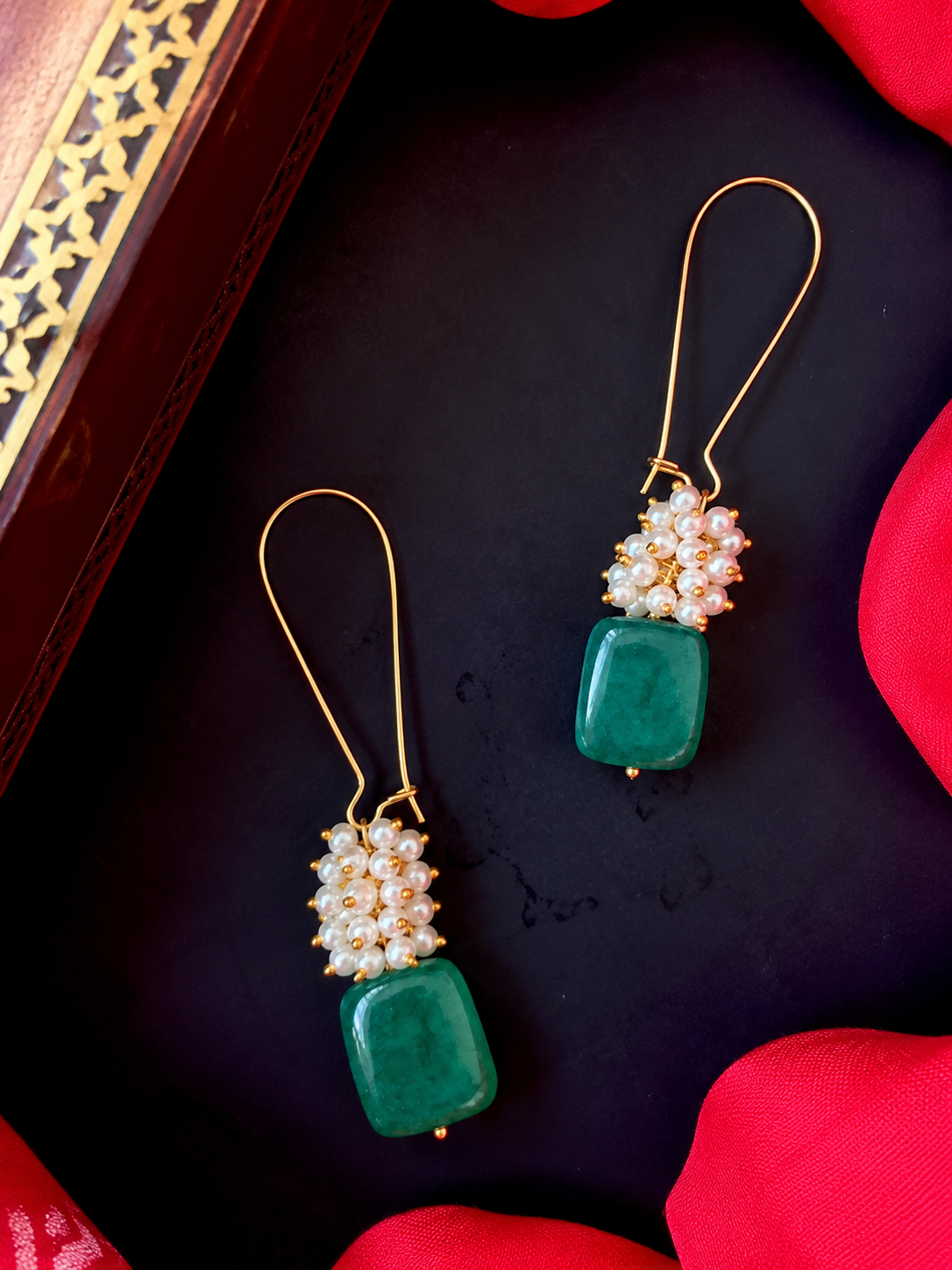 Natural stone with Cheer Earring
