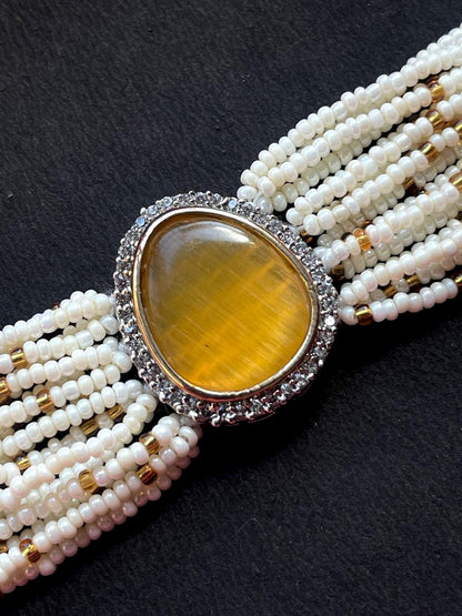 AD with Monalisa Stone Beaded Bracelet