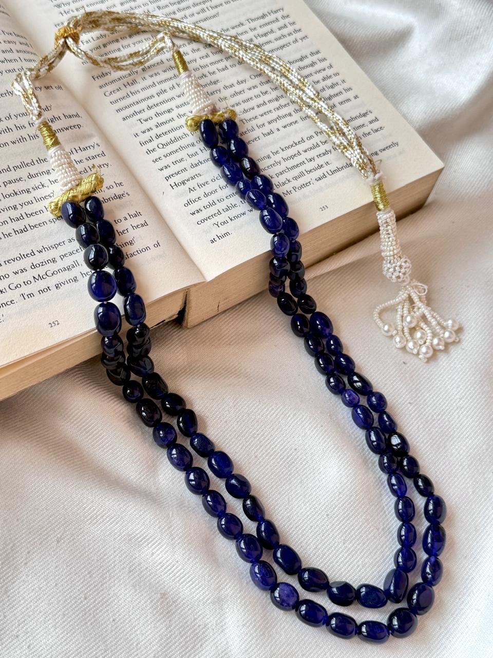 Stone Beads Double Layered Mala