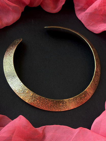 Designer Golden Hasli Choker Necklace