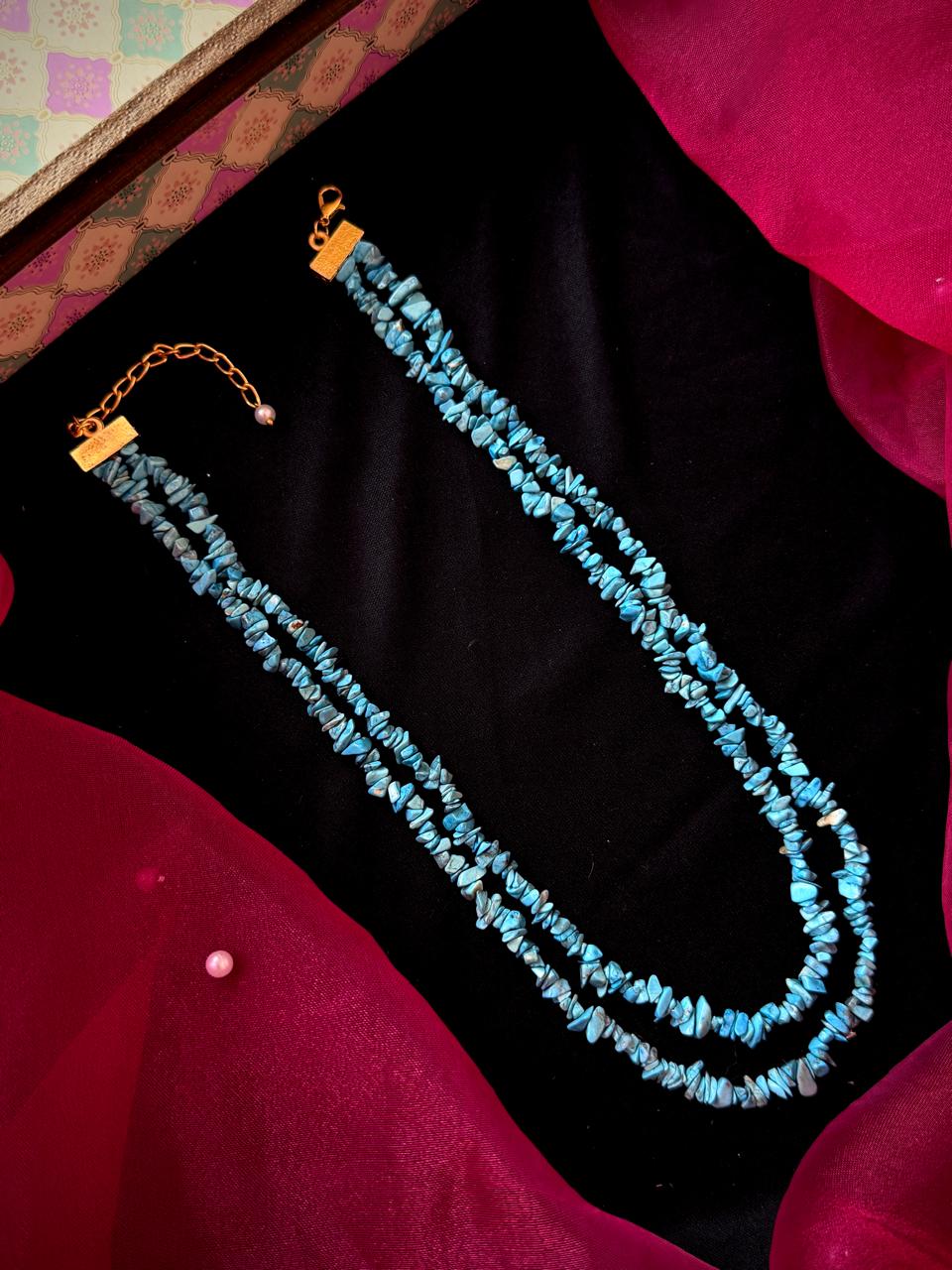 Natural Stone Double Layer Mala