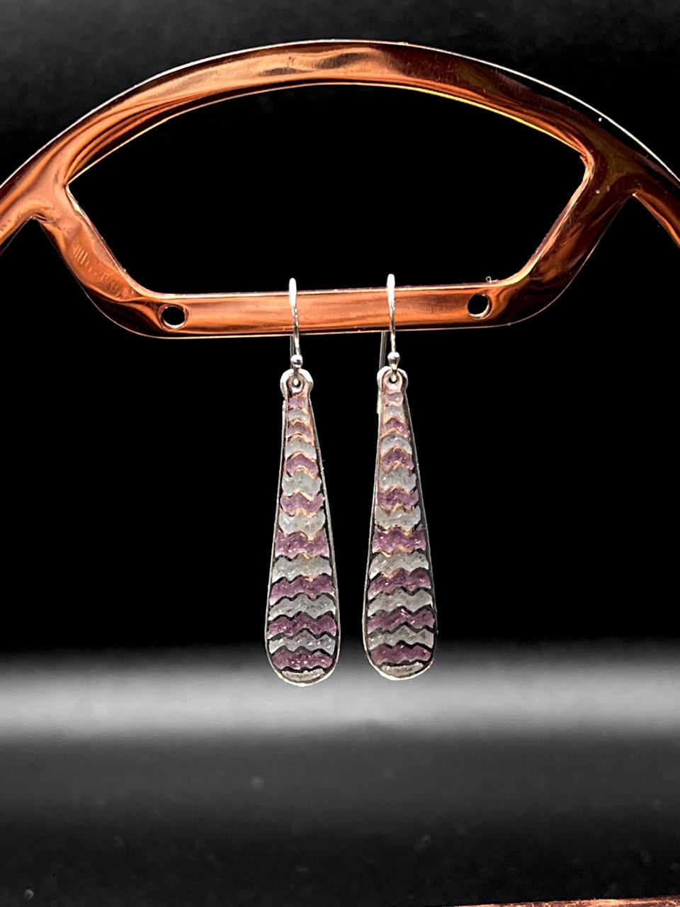 Meenakari Long Light weight 92.5 Silver Earring