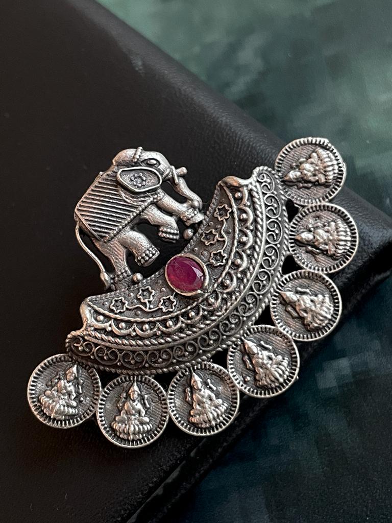 Silver Replica Elephant Stud Earring