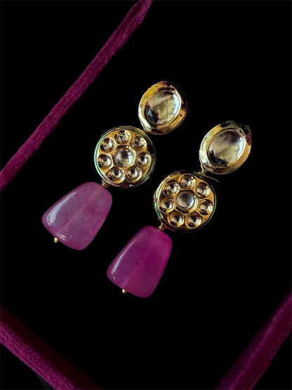 Kundan with Stone Choker Necklace with earring set