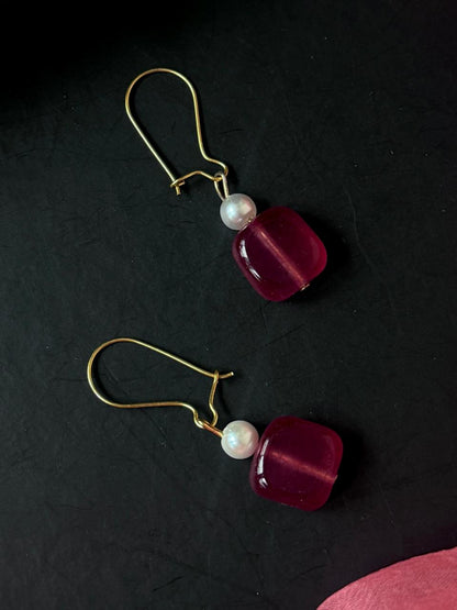 Zade Stone Earring