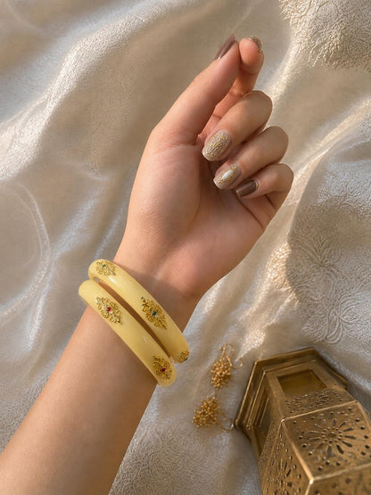 Acrylic Ethnic Jelly Bangles