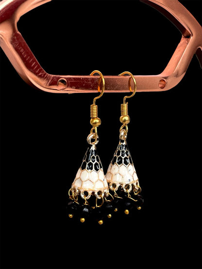 Meenakari Conical small Earring (Set of 2 pairs)