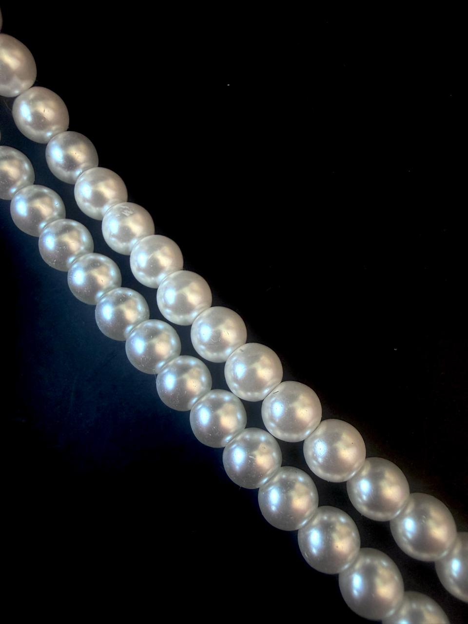 Shell Pearl Double Layered Mala with Earring Set