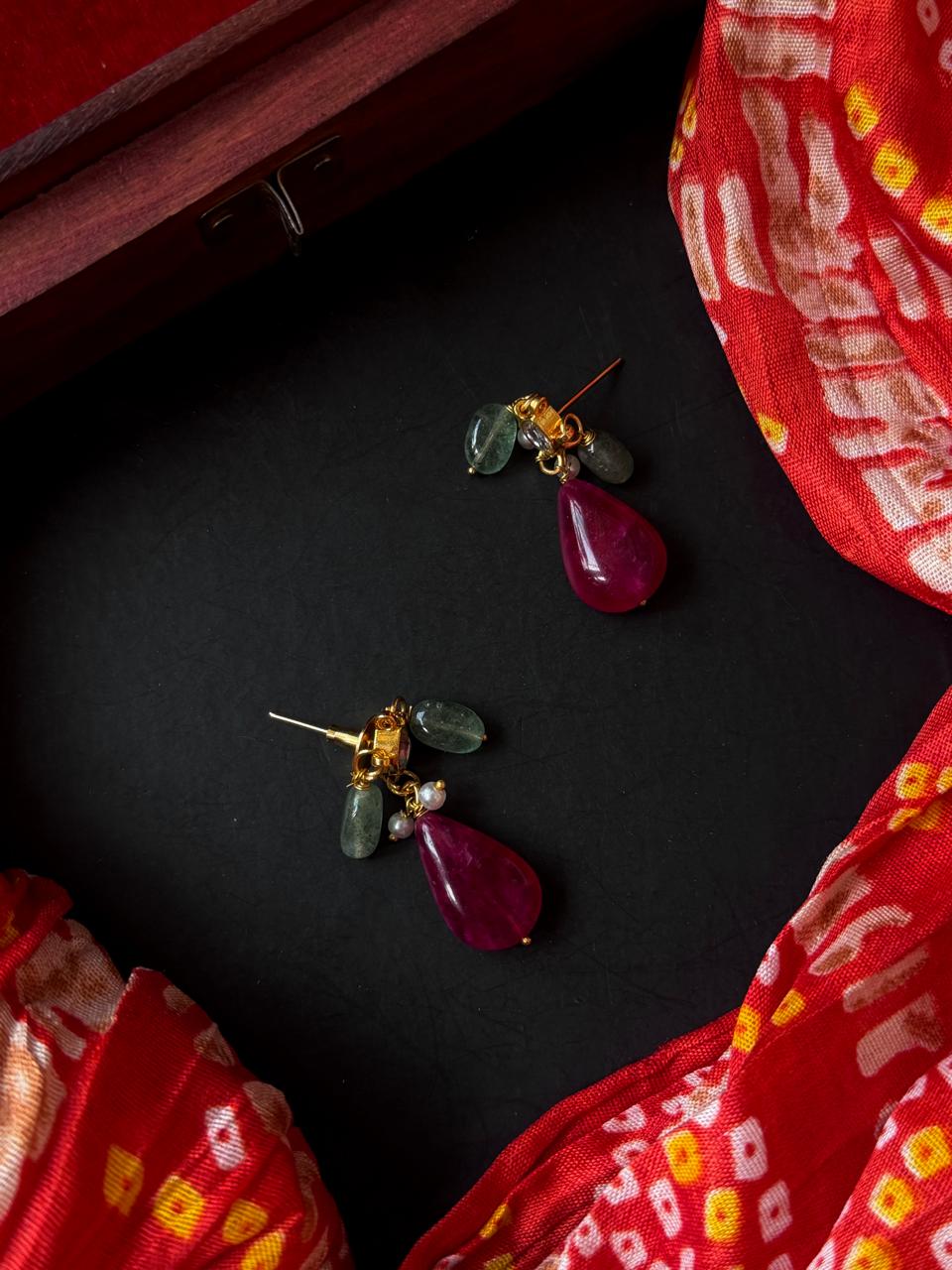 Stone Beaded Kundan earring