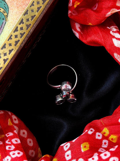 Monalisa Stone Silver Replica Ring