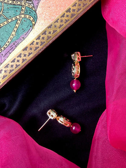 Kundan with Stone Beads Earring