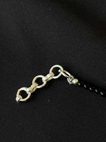 Beaded Gunghroo 92.5 Silver Anklet