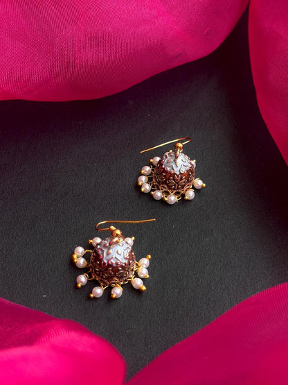 Meenakari Jhumki Earring