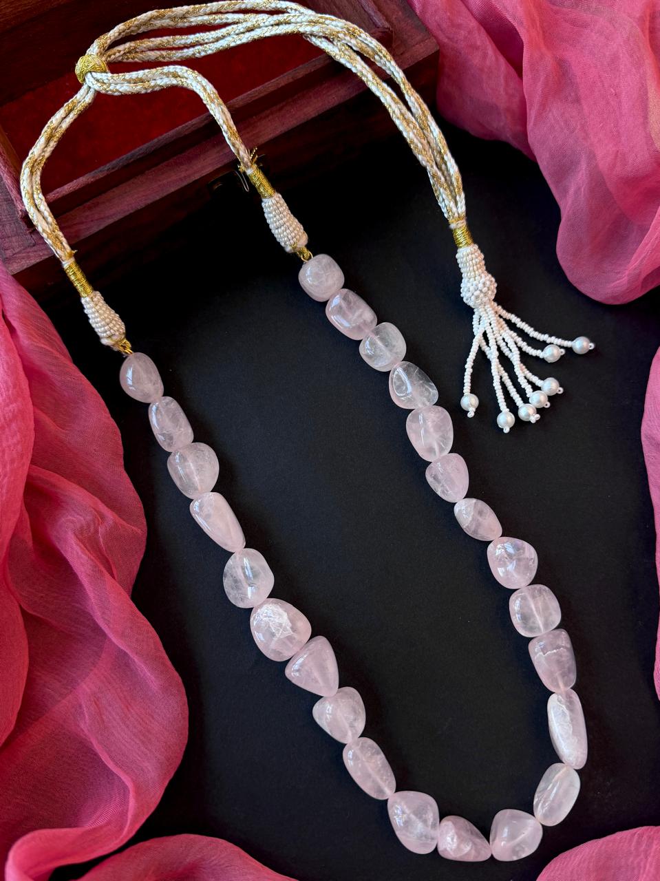Rose Quartz Stone Necklace