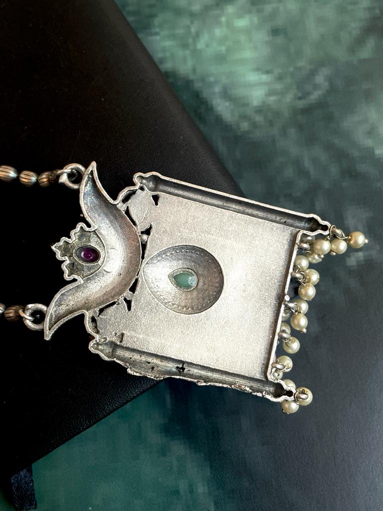 Silver Replica Pendant Chain Necklace