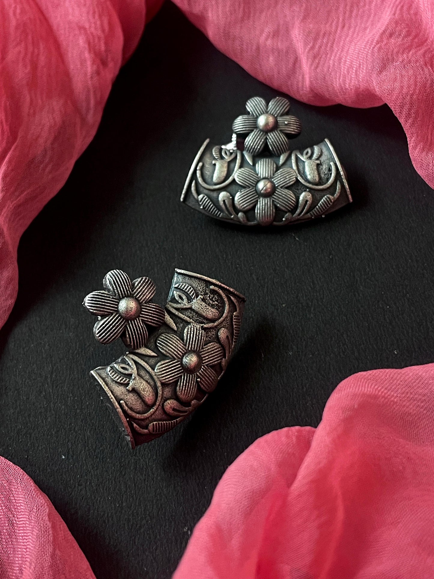 Oxidized Partywear Choker with Earring Set