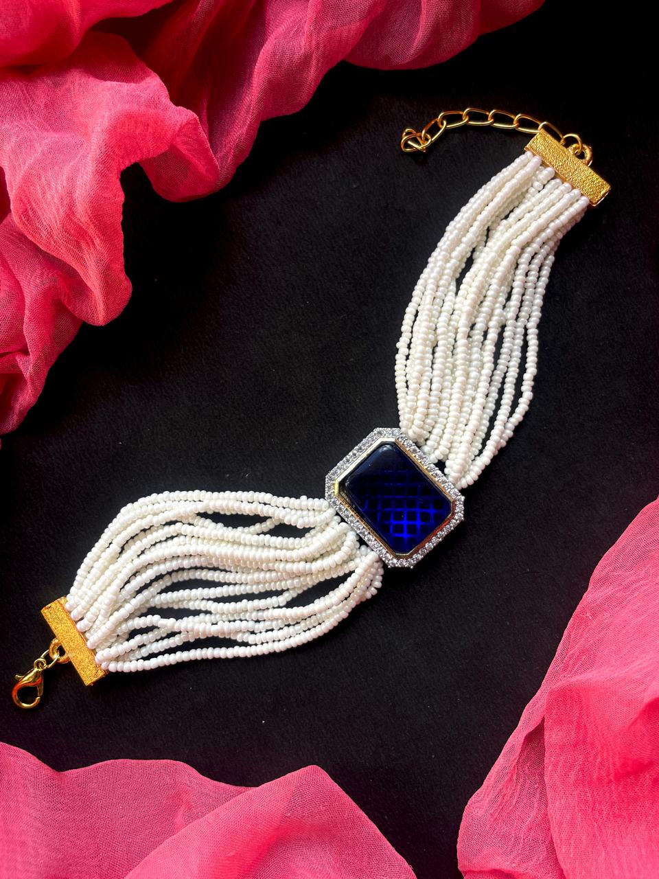 AD with Monalisa Stone Beaded Bracelet