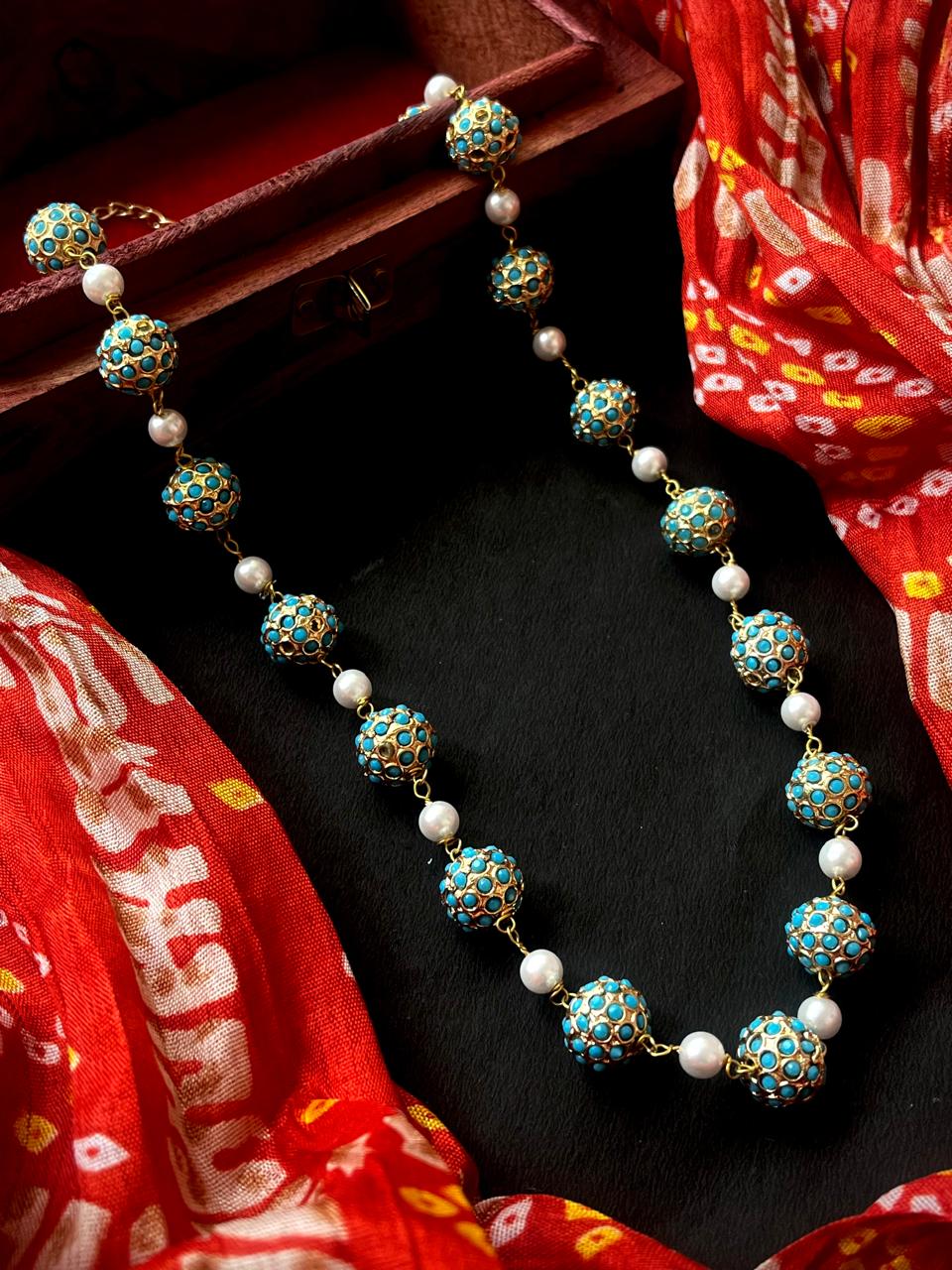 Trendy Ball Golden Necklace