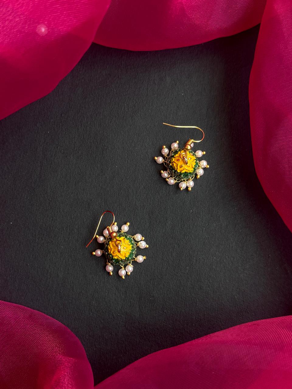 Meenakari Jhumki Earring