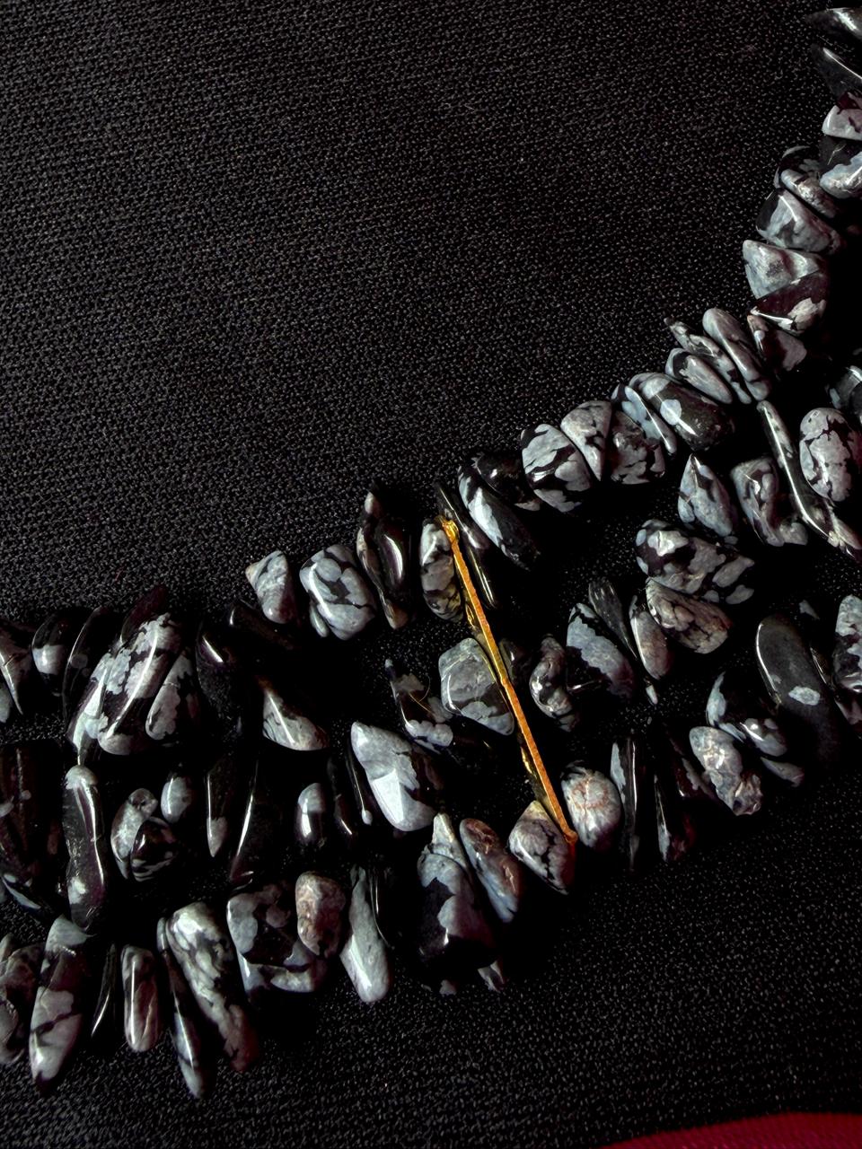 Natural Stone Three Layer Mala