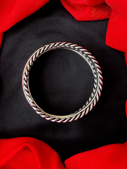 Oxidized Silver Replica Bangle set