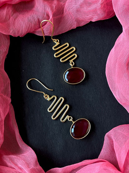 Monalisa Cut Stone Trendy Earring