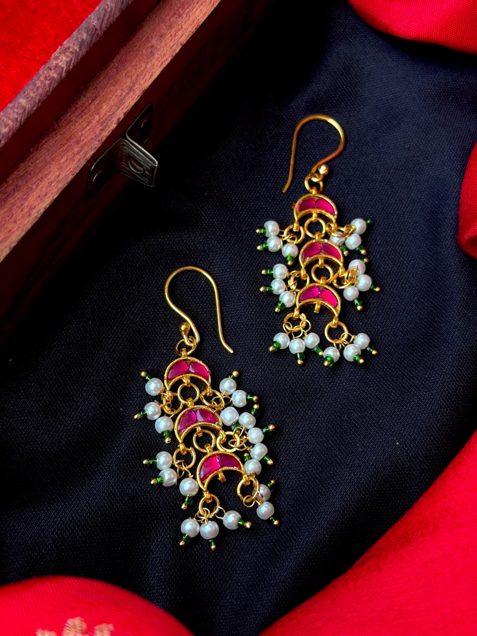 Pachi Kundan Beaded Earring
