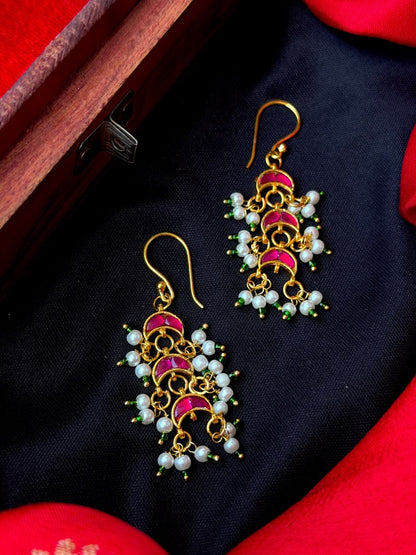 Pachi Kundan Beaded Earring