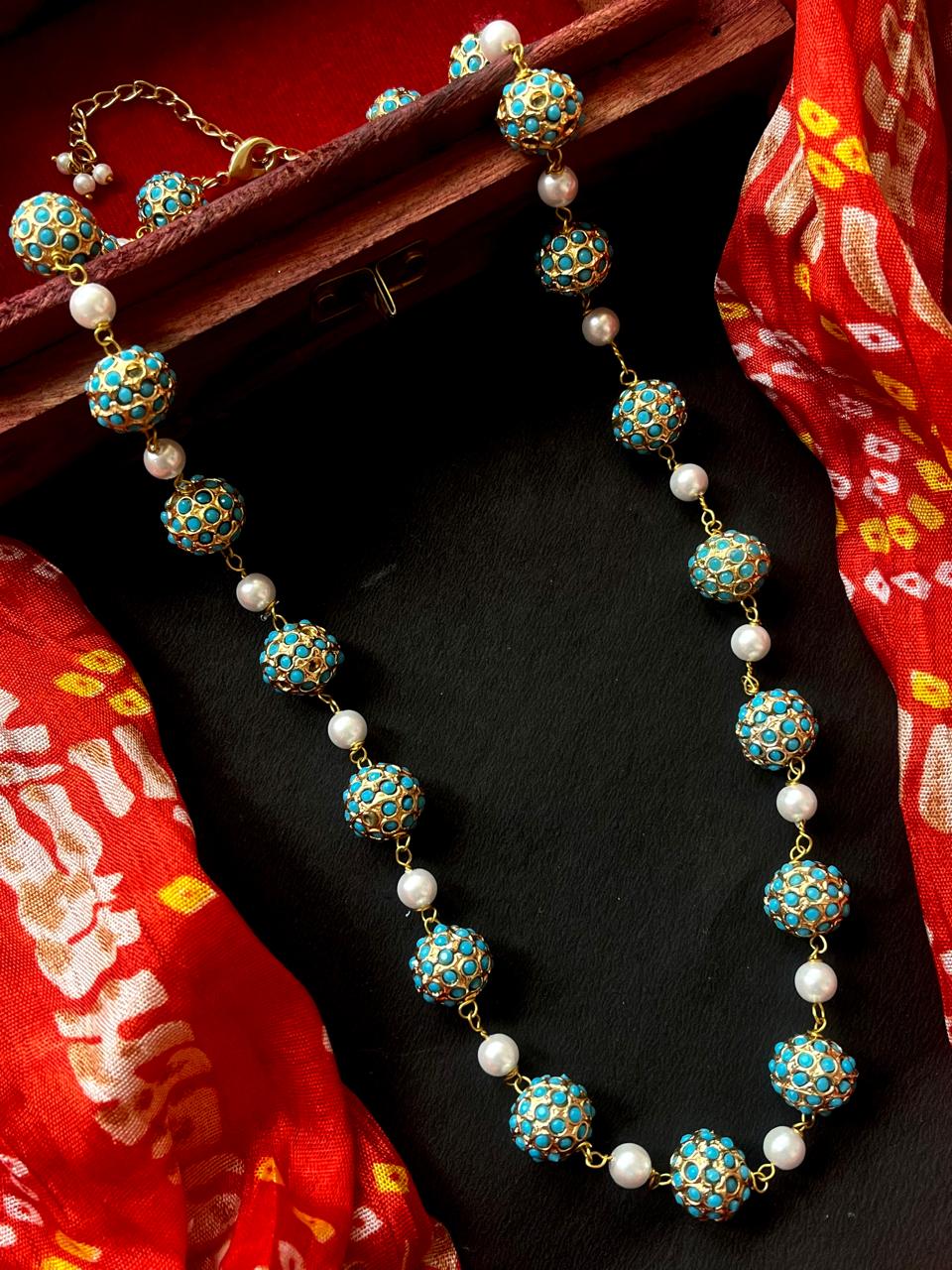 Trendy Ball Golden Necklace