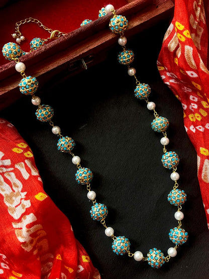 Trendy Ball Golden Necklace