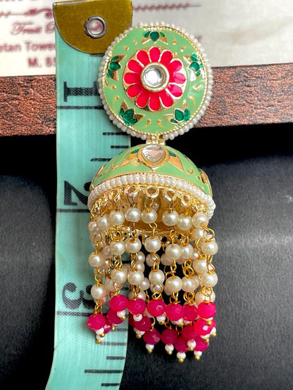 Kundan Meenakari Ethnic Drop Earring