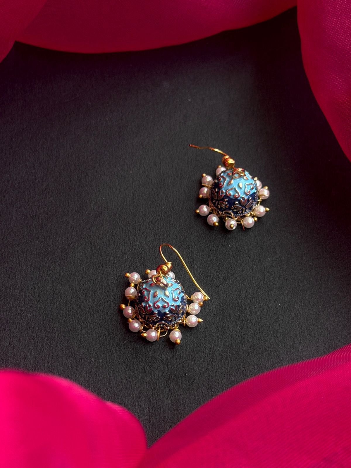 Meenakari Jhumki Earring