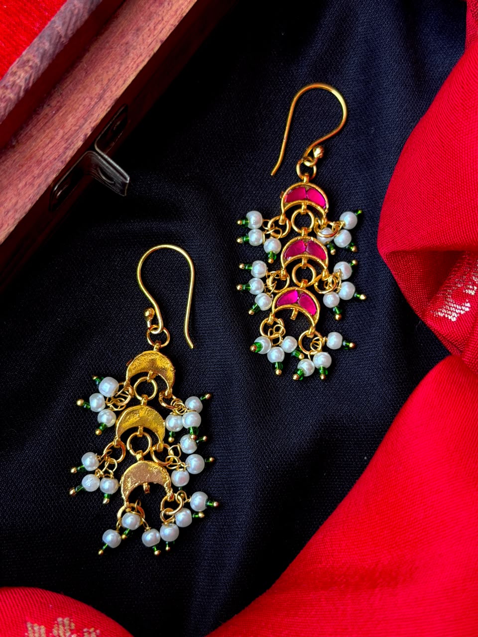 Pachi Kundan Beaded Earring