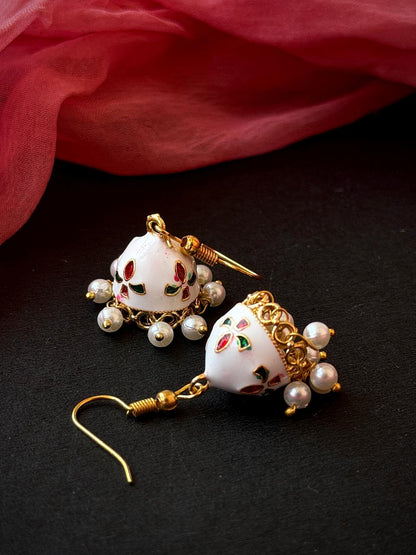 Meenakari Ethnic Jhumki Earring